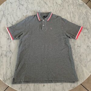 Psycho Bunny Polo Shirt Men’s Size 8 (XXL) Gray Short Sleeve Cotton Logo